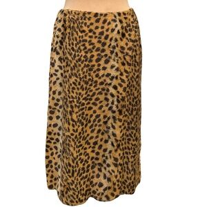 Charles Gray London leopard print faux fur skirt